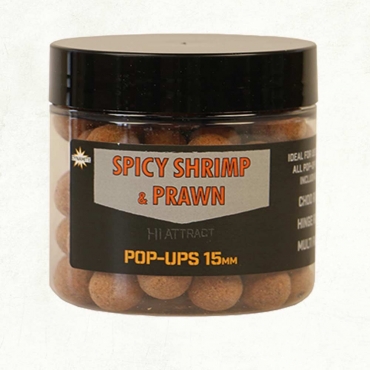 Dynamite Baits Spicy Shrimp & Prawn Foodbaits 15mm Pop Ups